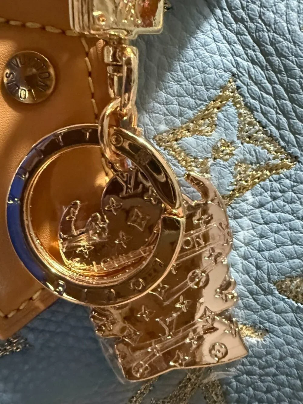 Stunning and RARE Fashion ZODIAC Bag Charm/Key Holder! Brand New Never Used!